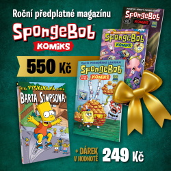 obrázek k novince SPECIÁLNÍ BALÍČEK: ROČNÍ PŘEDPLATNÉ MAGAZÍNU SPONGEBOB KOMIKS S DÁRKEM!